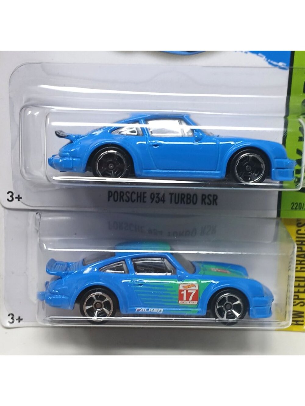 2 Hot Wheels Porsche 934 Turbo RSR DieCast Cars Blue LHW Workshop & Speed #D-36 - Picture 3 of 9